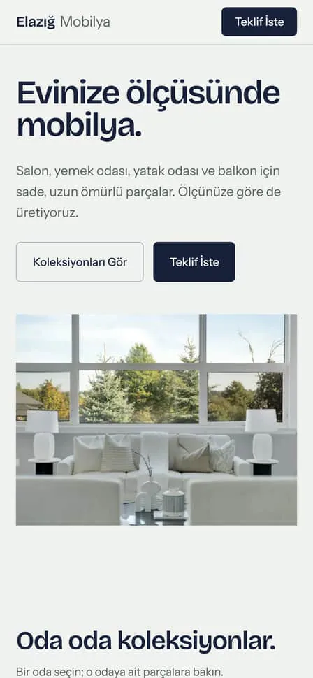 Elazığ Mobilya örnek tasarımı